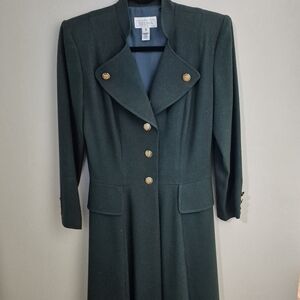 Military Style Wool Dress
